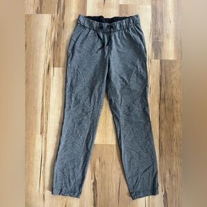 lululemon Heather Charcoal Gray Elastic Waist Joggers